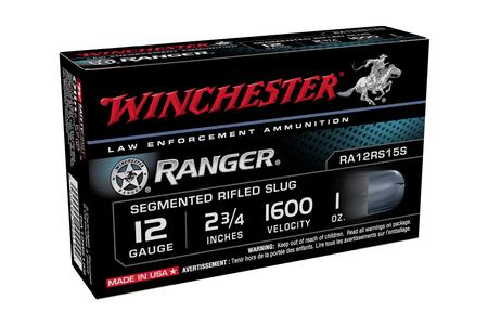 Winchester 12 Gauge 2.75 Inch  Segmented Rifle Slug Police Trade 5/Box