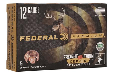 Federal 12 Gauge 2 3/4 Inch  300 gr Freight Train Sabot Slugs 5/Box