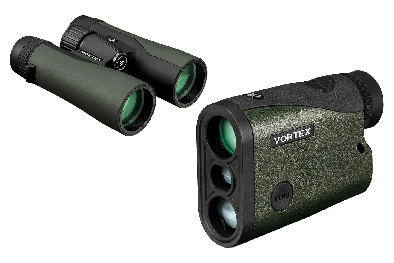 VORTEX OPTICS CROSSFIRE HD 10X42MM BINOCULARS/1400 RANGEFINDER COMBO