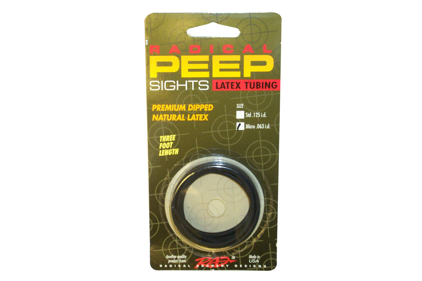 Radical Archery I.D. Black Tubing Peep Sight - .063