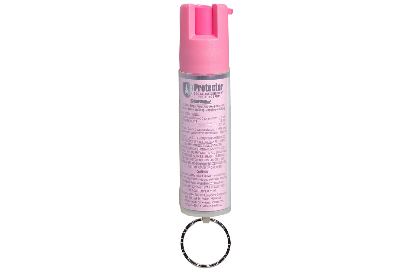 Sabre Protector Dog Spray with Key Ring, Supports NBCF