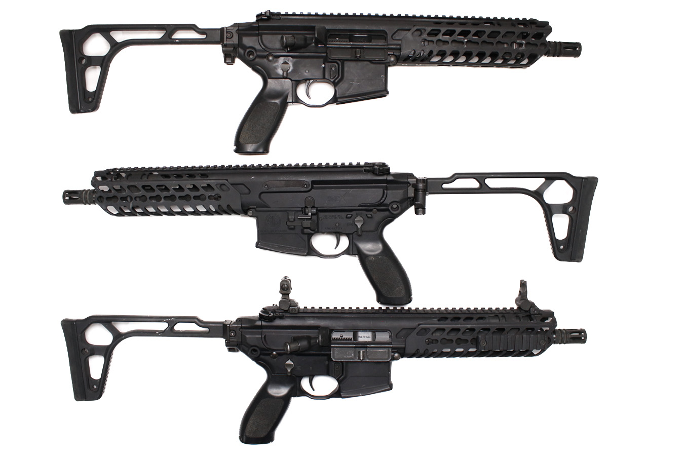 Sig Sauer MCX 5.56 NATO Police Trade-In Short Barreled Rifles with 8.5 Inch Barrel and Folding Stock (Magazine Not Included)