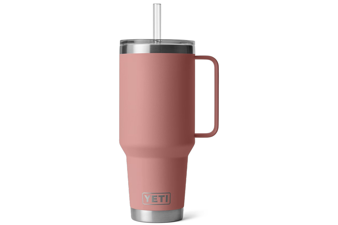 RAMBLER 35 OZ STRAW MUG SANDSTONE PINK