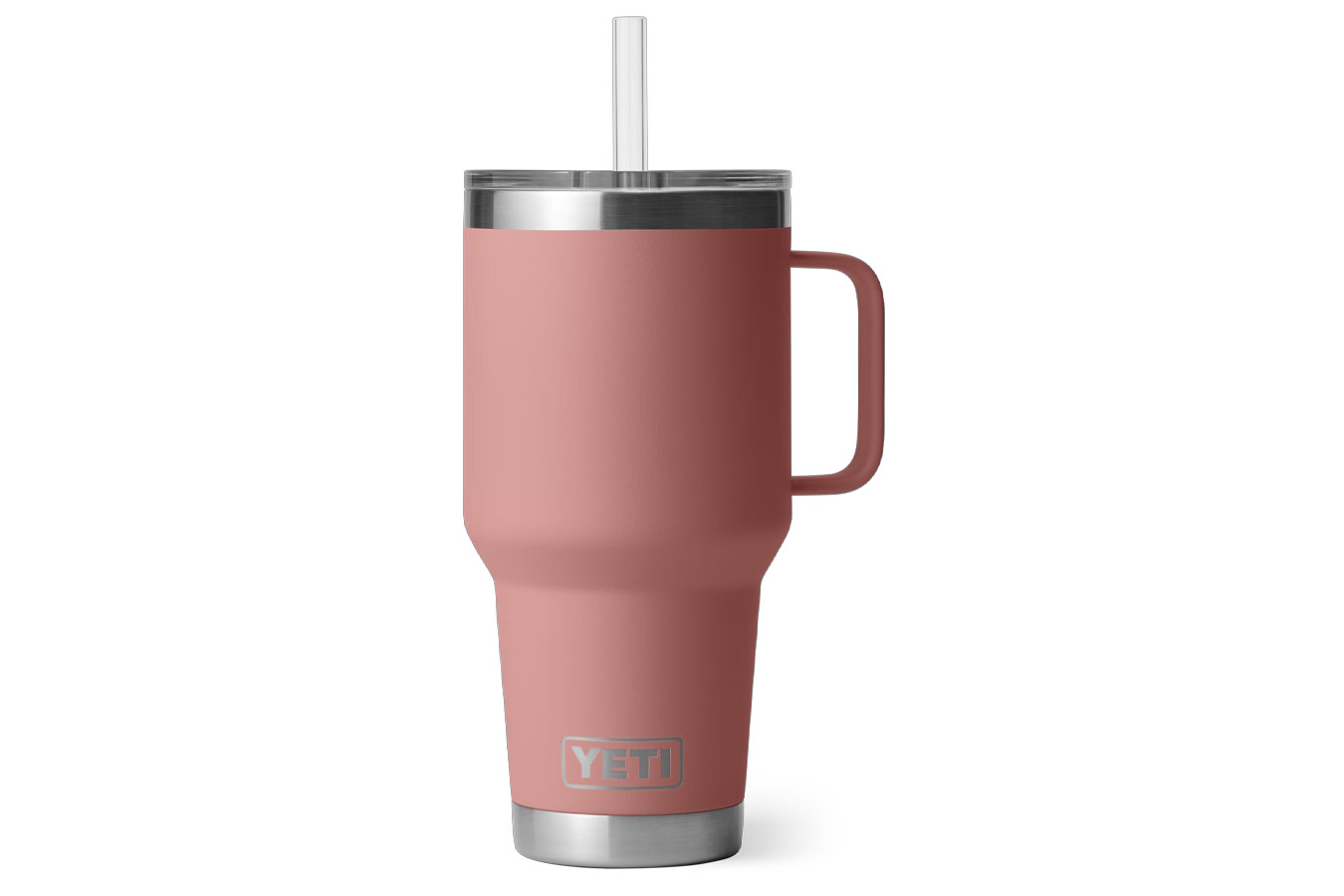 YETI COOLERS RAMBLER 42 OZ STRAW MUG SANDSTONE PINK