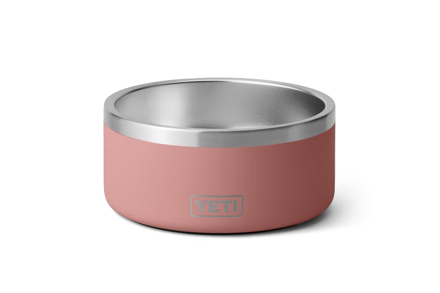 YETI COOLERS BOOMER 4 DOG BOWL SANDSTONE PINK