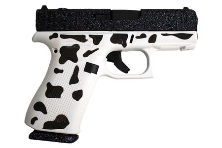 G43X 9MM PISTOL W/ BLACK GLITTER SLIDE AND TACTICAL COW FINISH