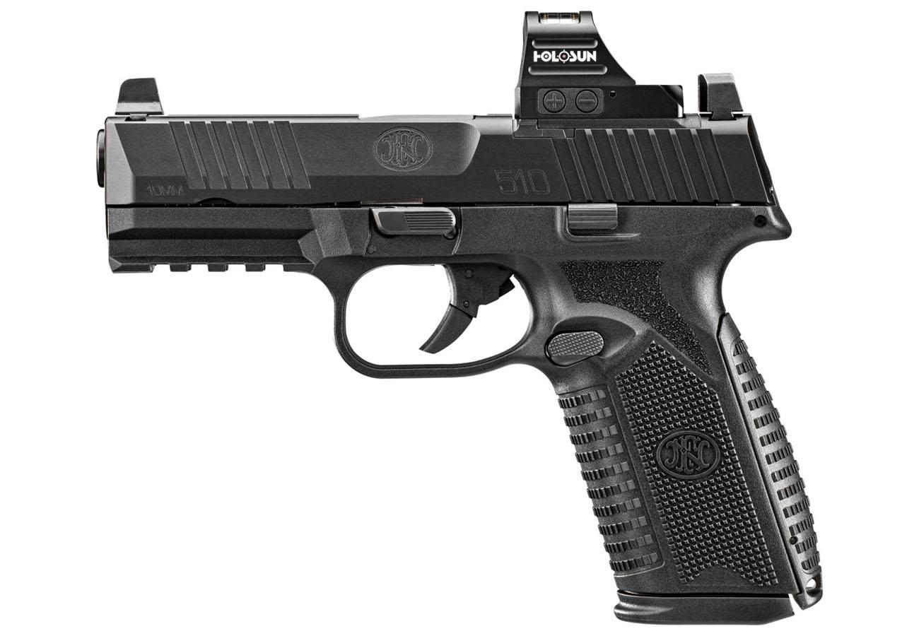 FN 510 MRD 10mm Semi-Automatic Pistol with Holosun 407C Red Dot