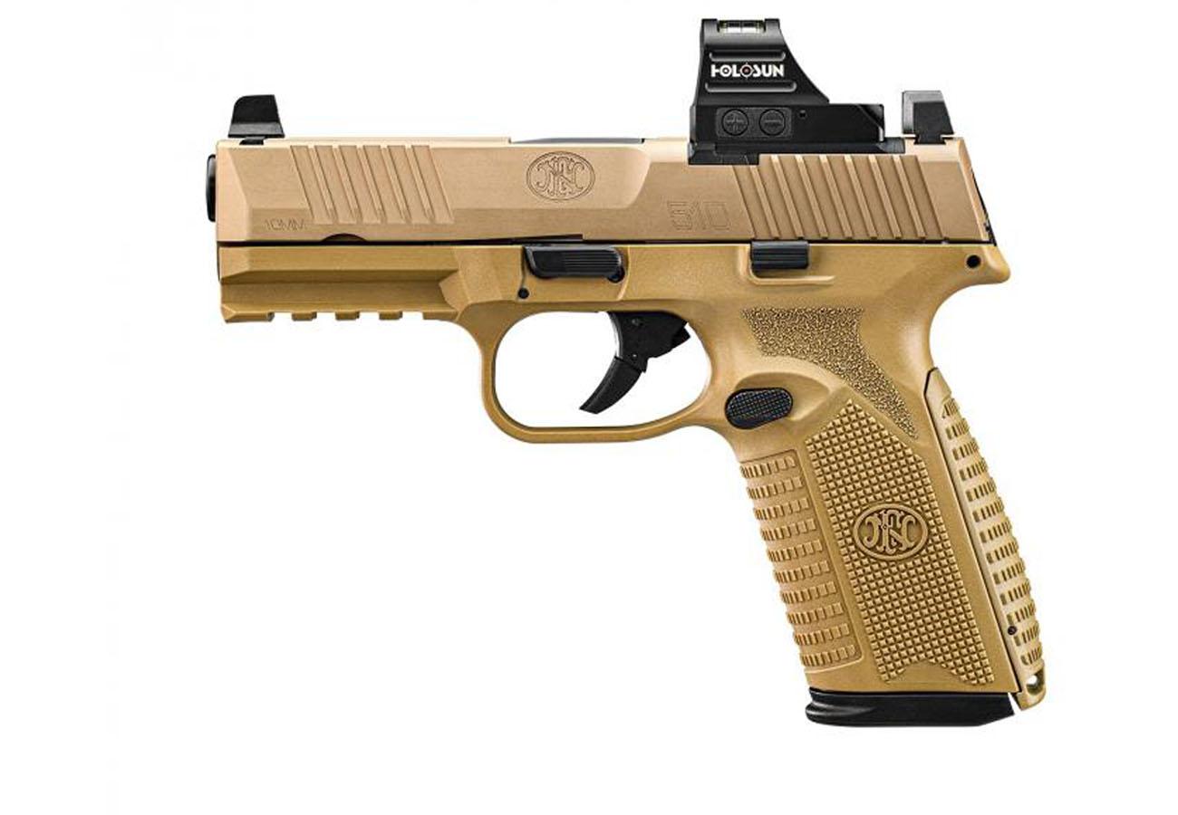 FNH FN510 10MM NMS, FDE/FDE 2X15 HOLOSUN 407C