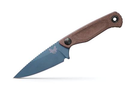 BENCHMADE KNIFE Dacian Brown Canvas Micarta Knife with Spear Point - BENCHMADE KNIFE