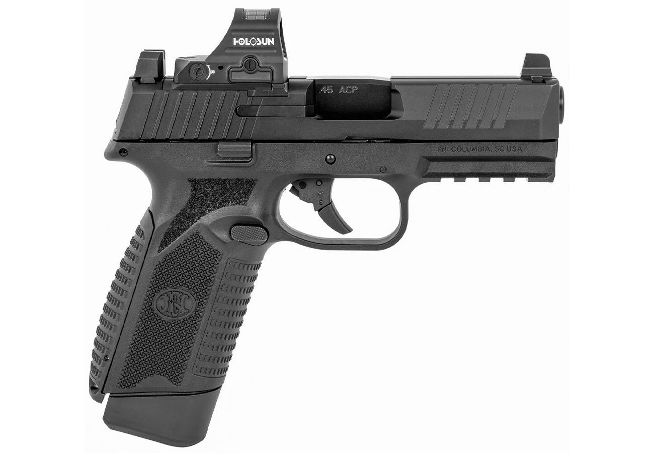 FNH FN545 45 AUTO, NMS, BLK/BLK 2X15, HOLOSUN 407C