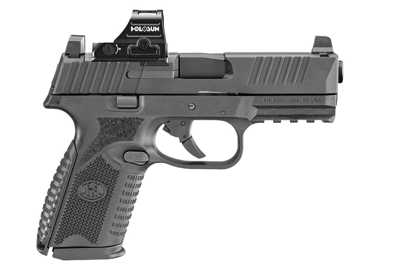 FN 509 Midsize MRD 9mm Black Semi-Automatic Pistol with Holosun 407C Red Dot