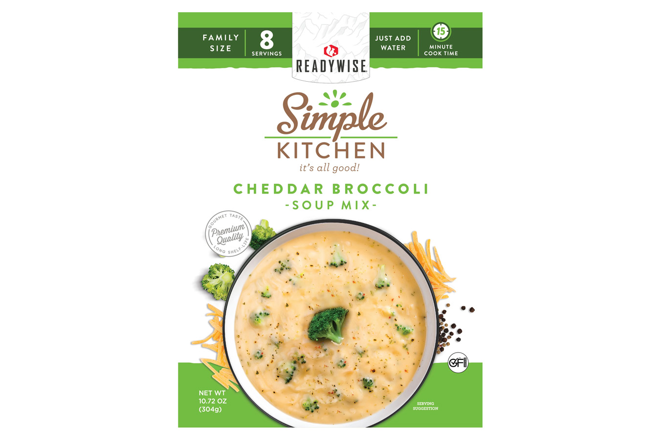 Readywise Simple Kitchen Cheddar Broccoli Soup Mix