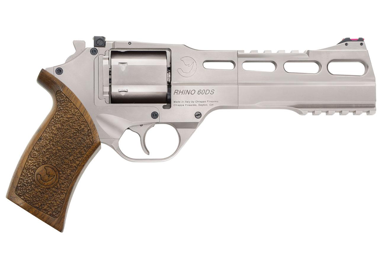 CHIAPPA RHINO 60DS NICKEL 357MAG 6` BARREL WALNUT GRIPS