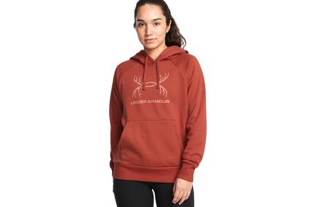 WOMANS UA RIVAL ANTLER HOODIE