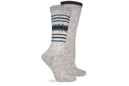 WOMENS AZTEC CREW SOCKS PR