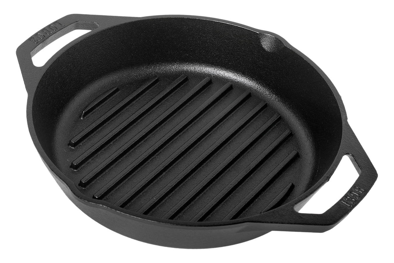 10.25 INCH DUAL HANDLE CAST IRON GRILL PAN