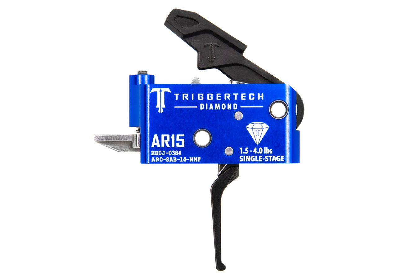 TRIGGERTECH SINGLE STAGE BLACK AR DIAMOND FLAT 