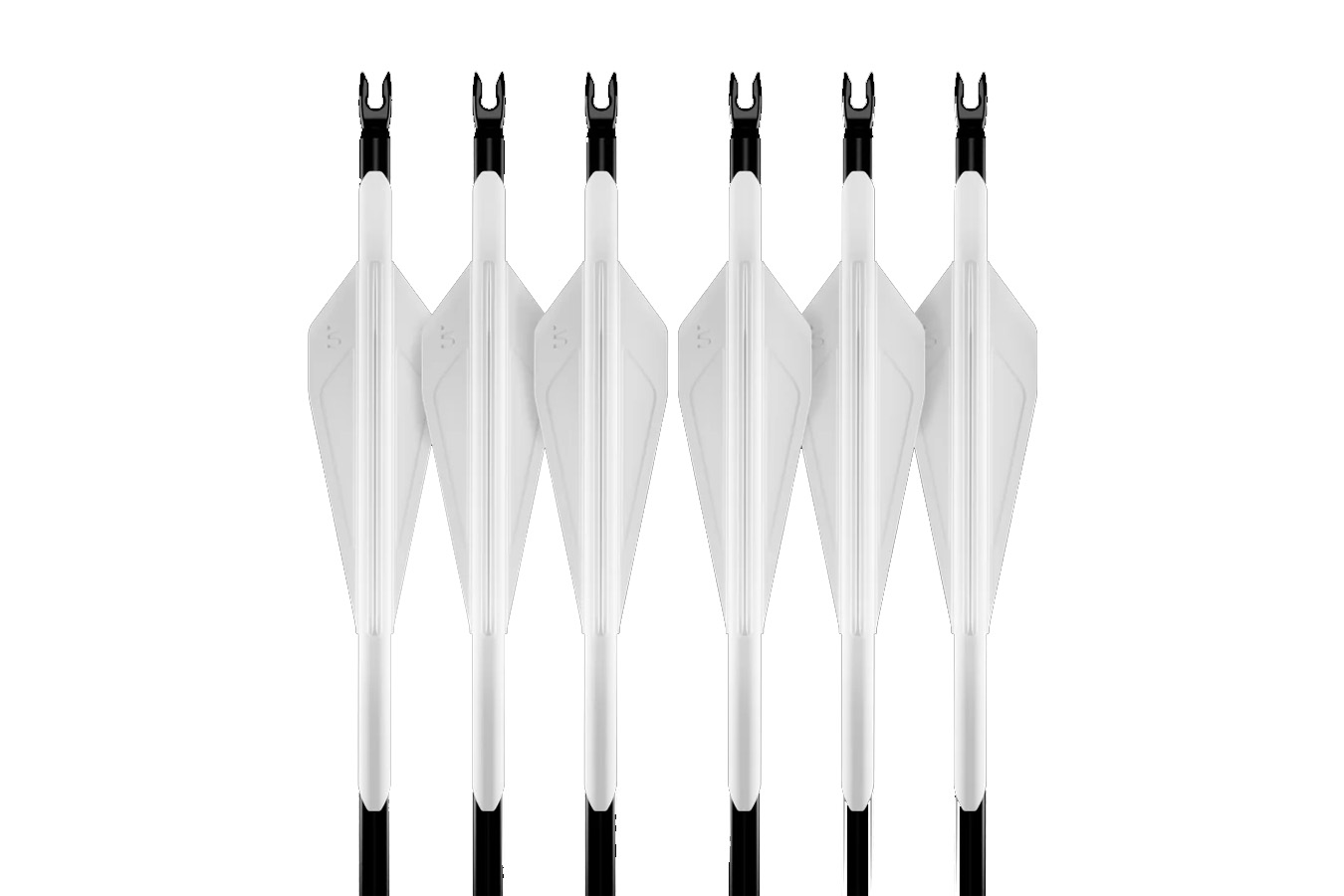 Ultraview UV 1K 250 Spine Fletched Arrows 6-Pack