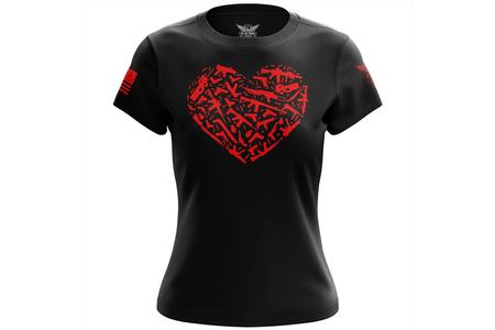 GUN HEART WOMENS SS TEE