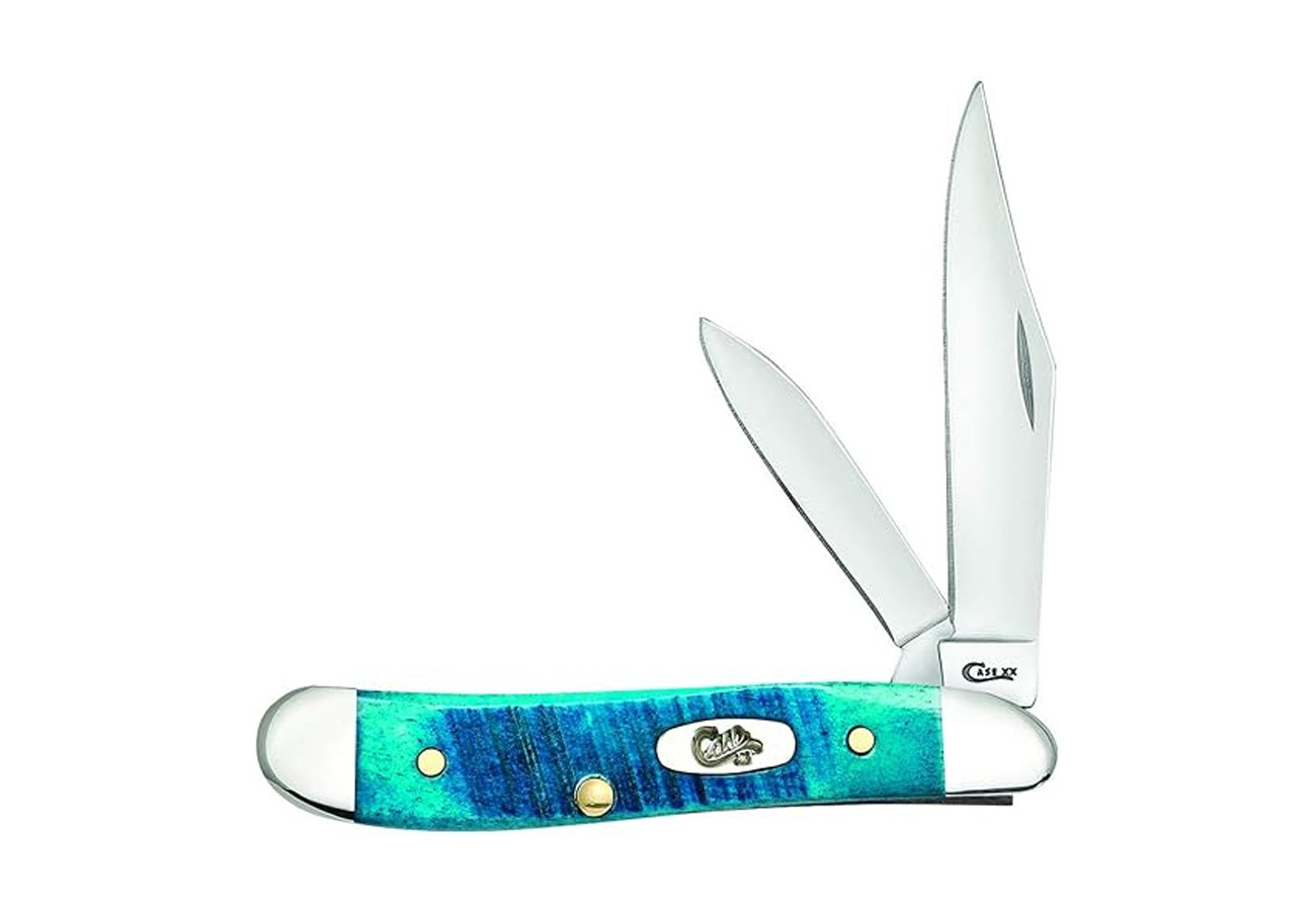 Wrcase Case Pocket Knife Caribbean Blue Jig Bone