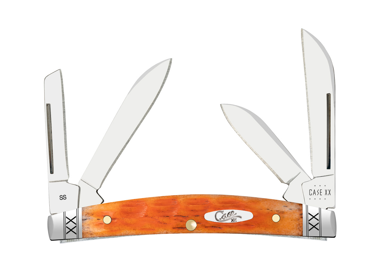 Wrcase Case Small Congress Pocket Knife - Cayenne Bone