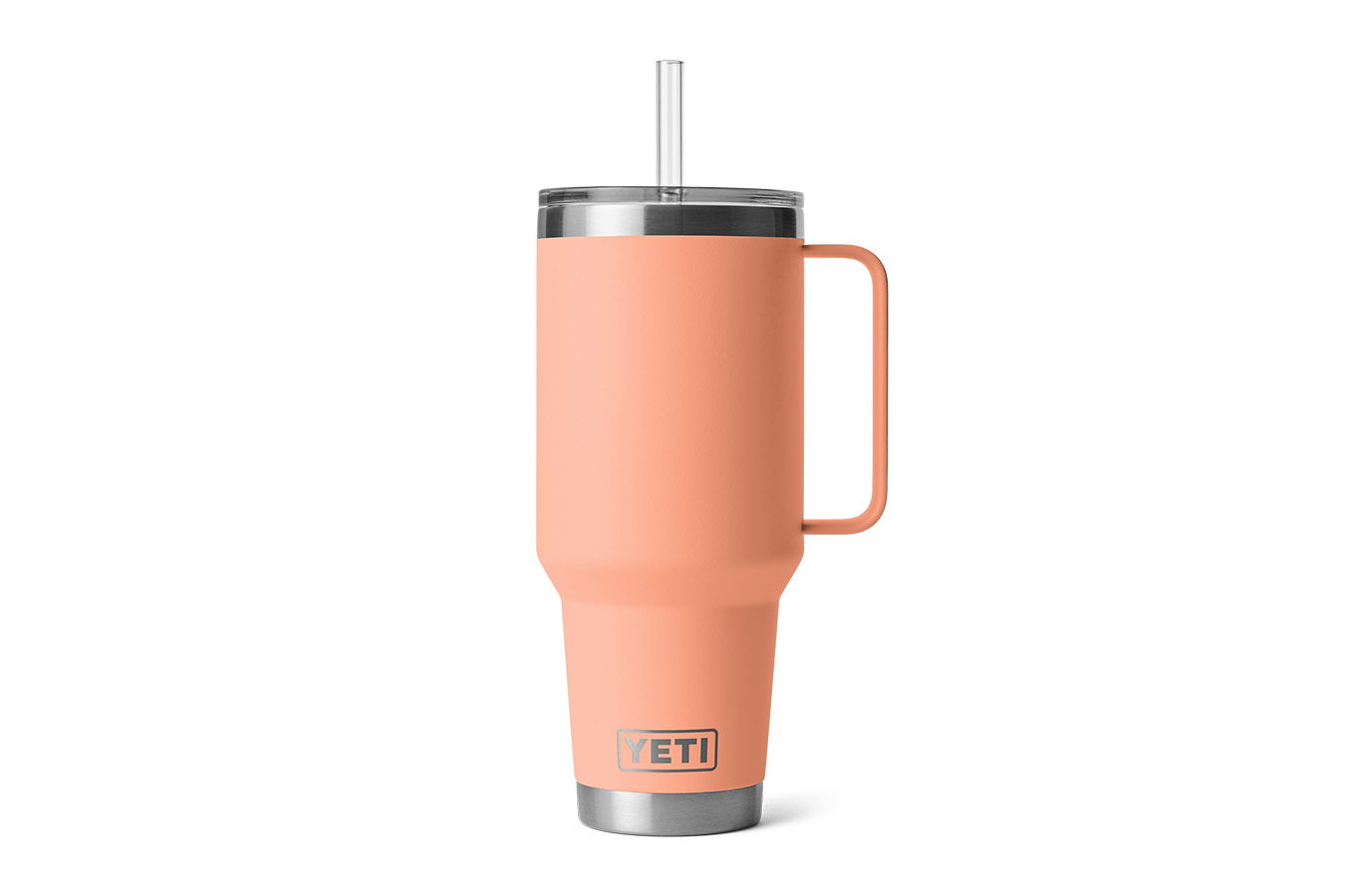 YETI COOLERS RAMBLER 42 OZ STRAW MUG PEACH