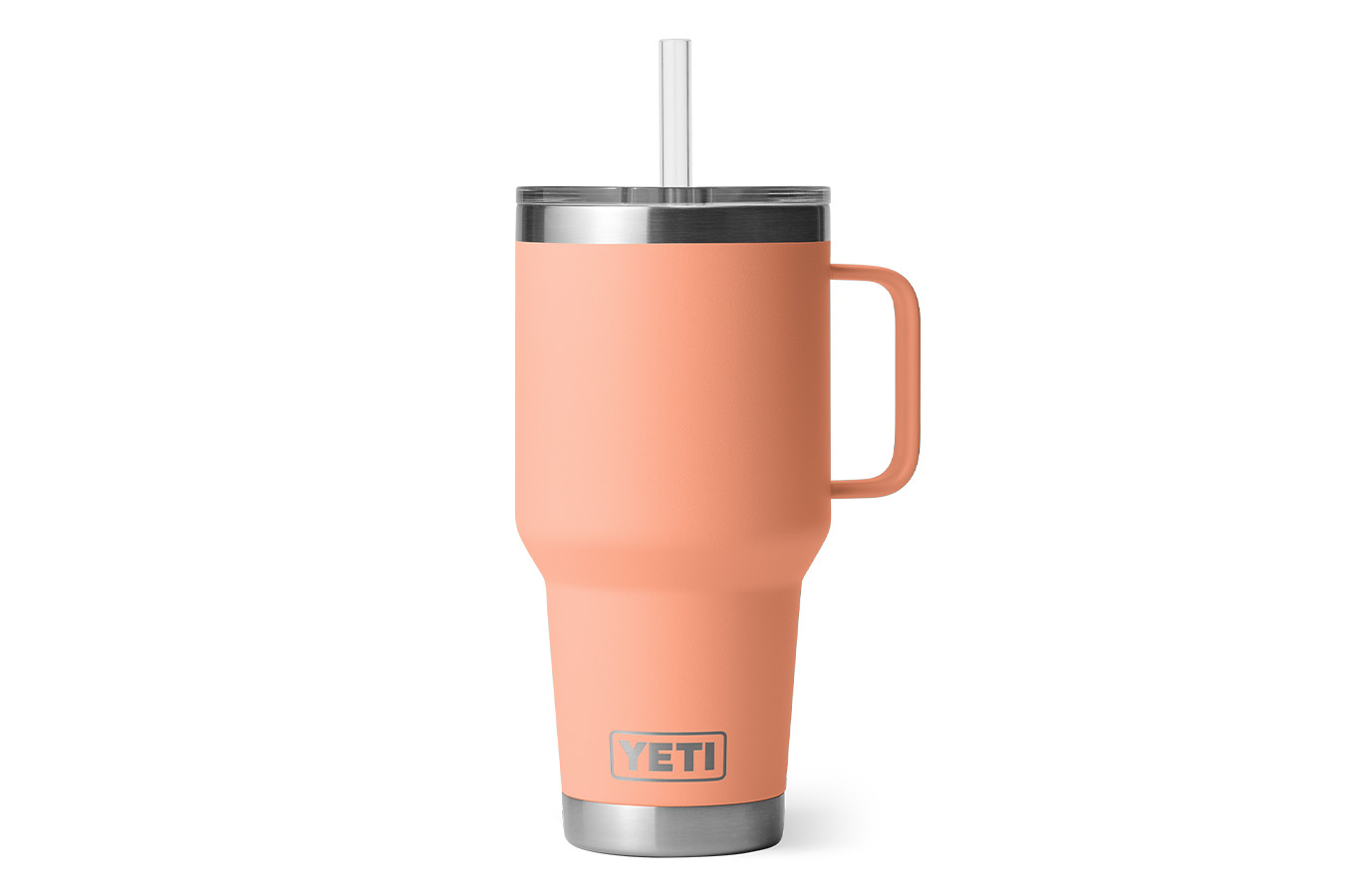 YETI COOLERS RAMBLER 35 OZ STRAW MUG PEACH