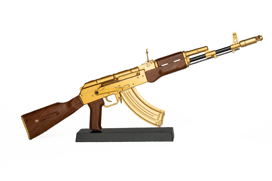 Goat Guns AK-47 1:3 Scale Model - Gold