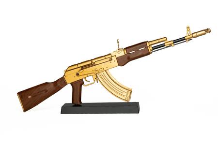 1/3 SCALE DIE CAST AK47 GOLD MODEL