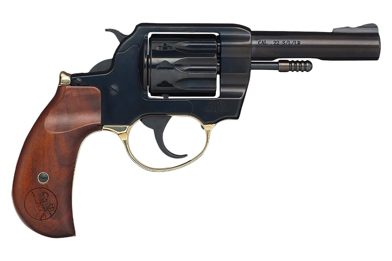 Henry Golden Boy 22 Cal Double-Action Revolver with 4 Inch Barrel and Birdshead Grips