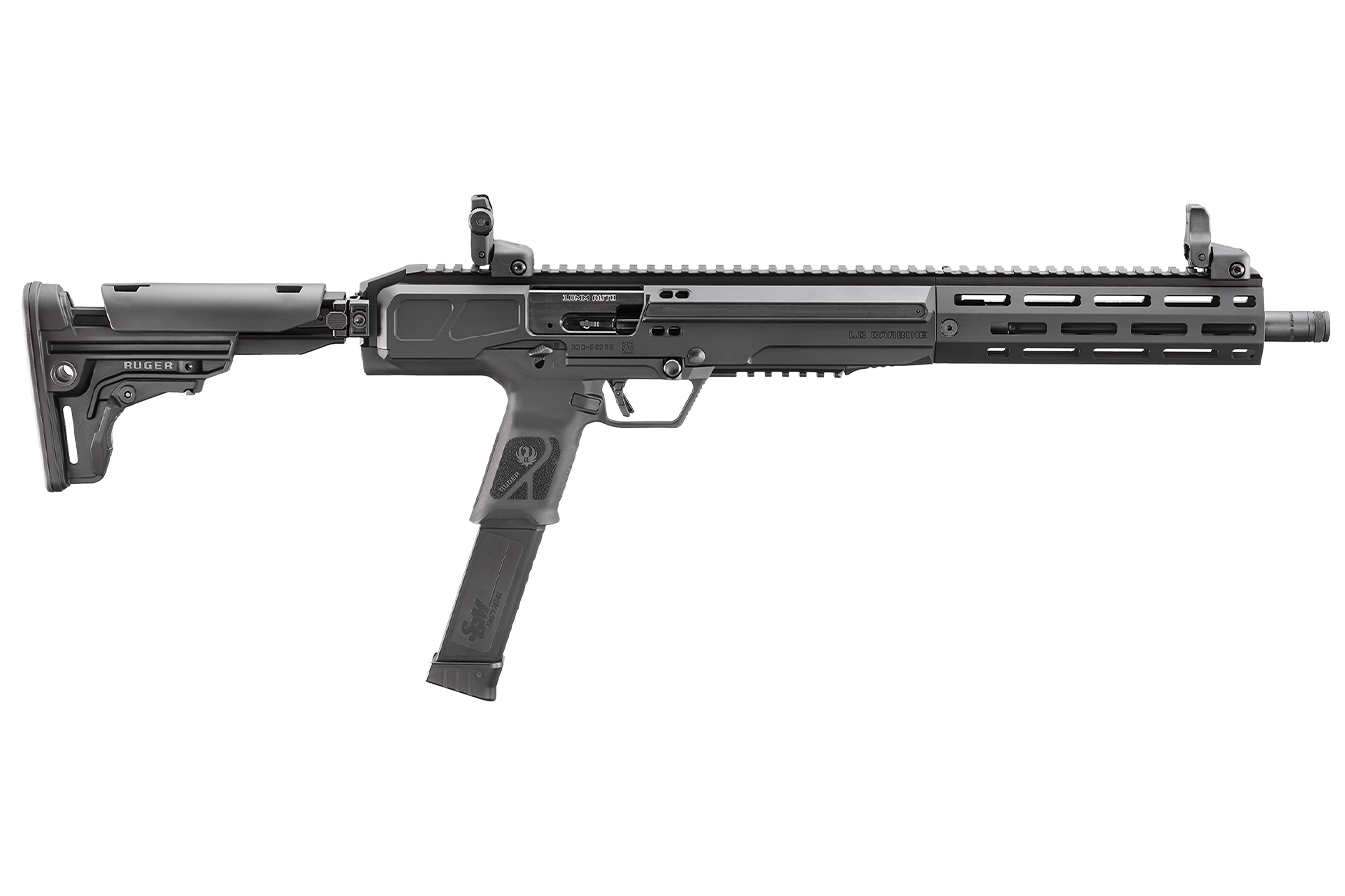 Ruger LC 10mm Rifle with Threaded Barrel, Folding Stock