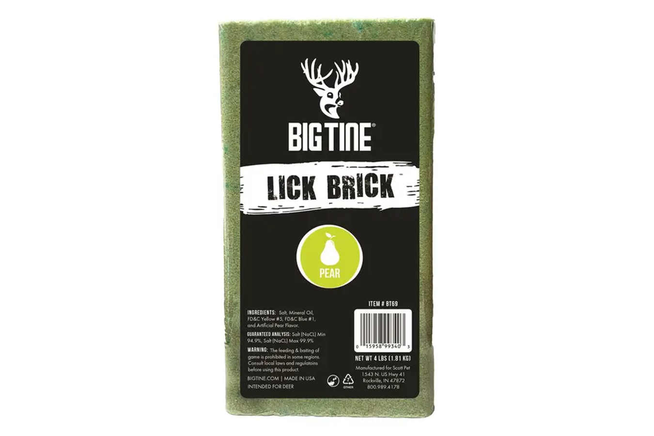 BIG TINE LICK BRICK- PEAR