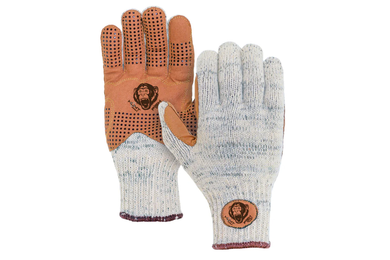 Fish Monkey Wooly Long Full Finger Wool Glove - Tan L/XL