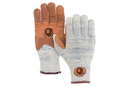 FISH MONKEY Wooly Long Full Finger Wool Glove - Tan L/XL - FISH MONKEY