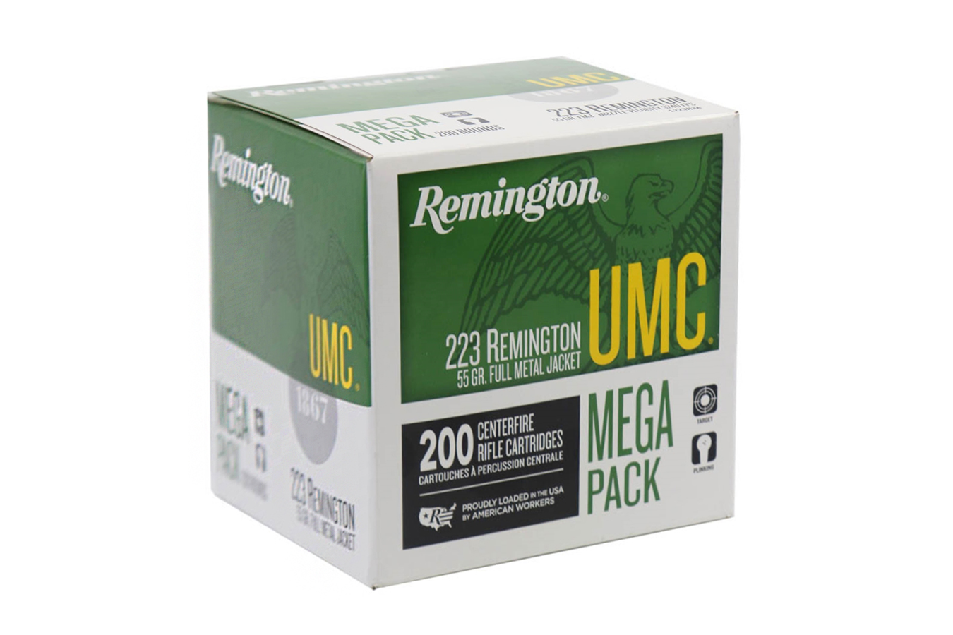 Remington UMC 223 Remington Ammo 55 Grain FMJ Mega Pack 200 Rounds