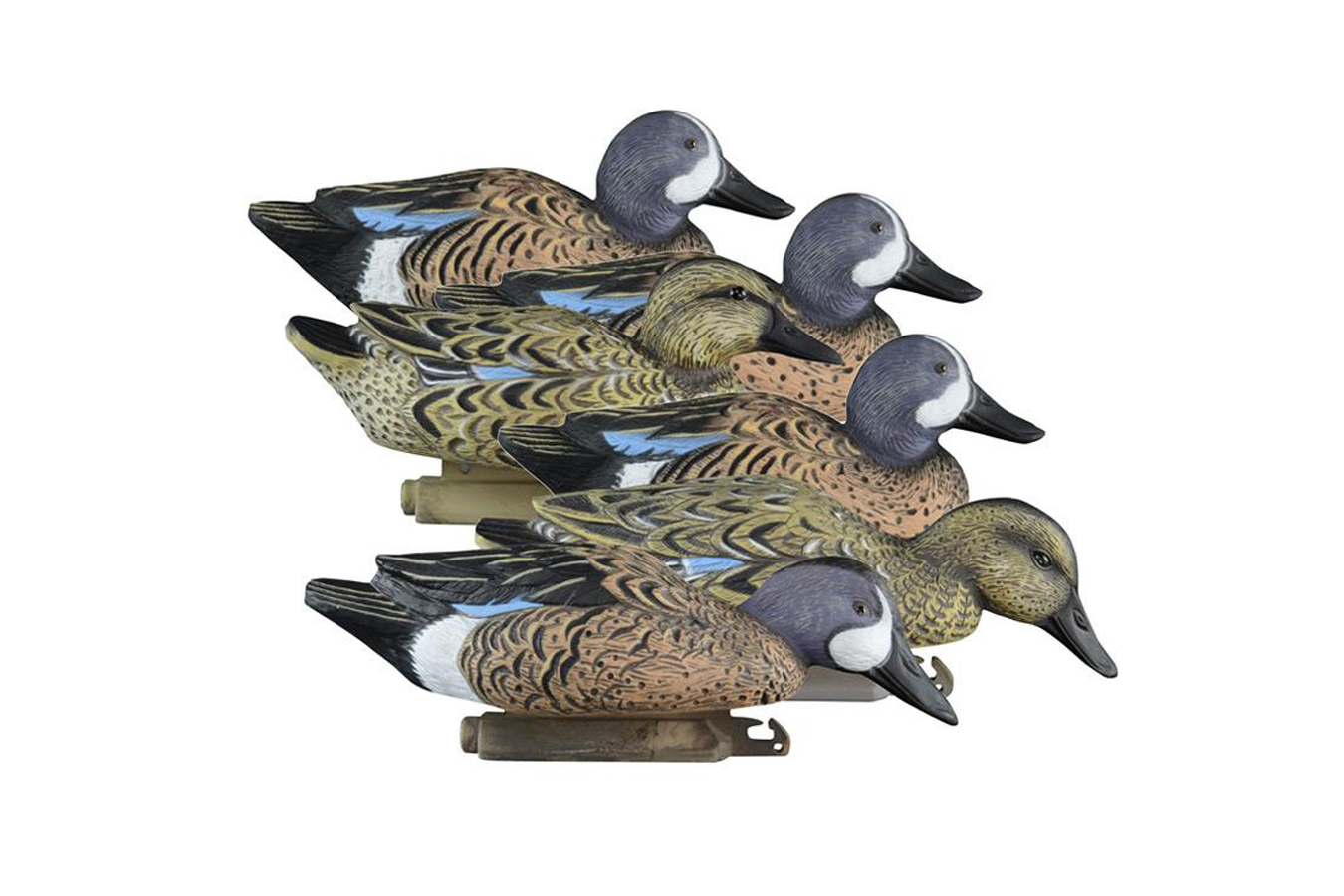 Higdon Standard Foam Filled Blue Wing Teal Duck Decoys - 6 Pack