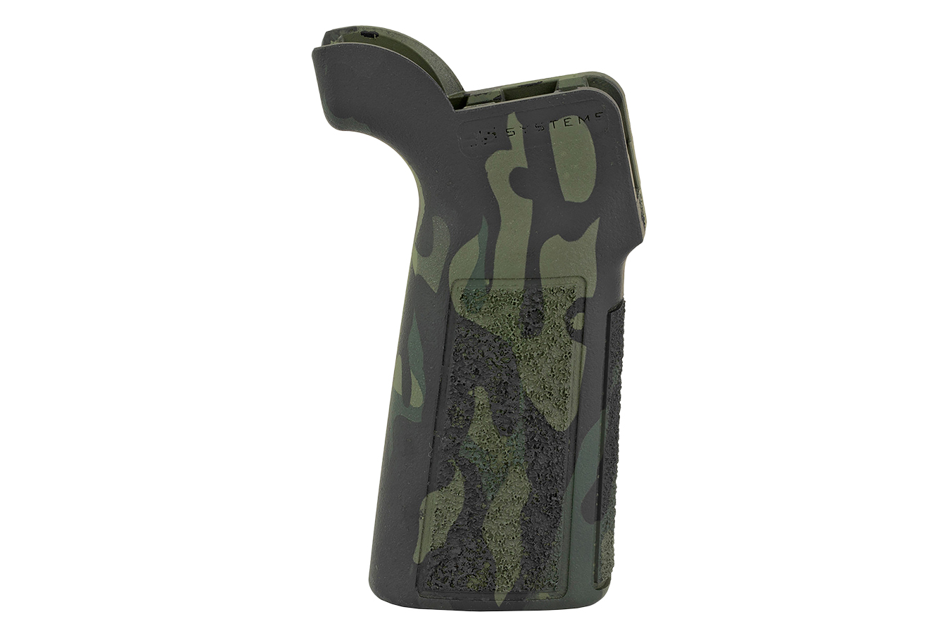 B5 SYSTEMS TYPE 23 P-GRIP BLACK MULTI-CAM POLYMER, AGGRESSIVE TEXTURED, FITS AR-PLATFORM