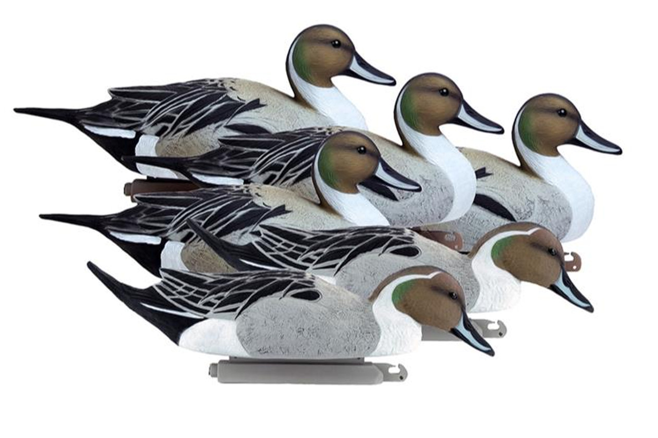 Higdon Battleship Foam Filled Pintail Duck Floater Decoys All Drakes - 6pk