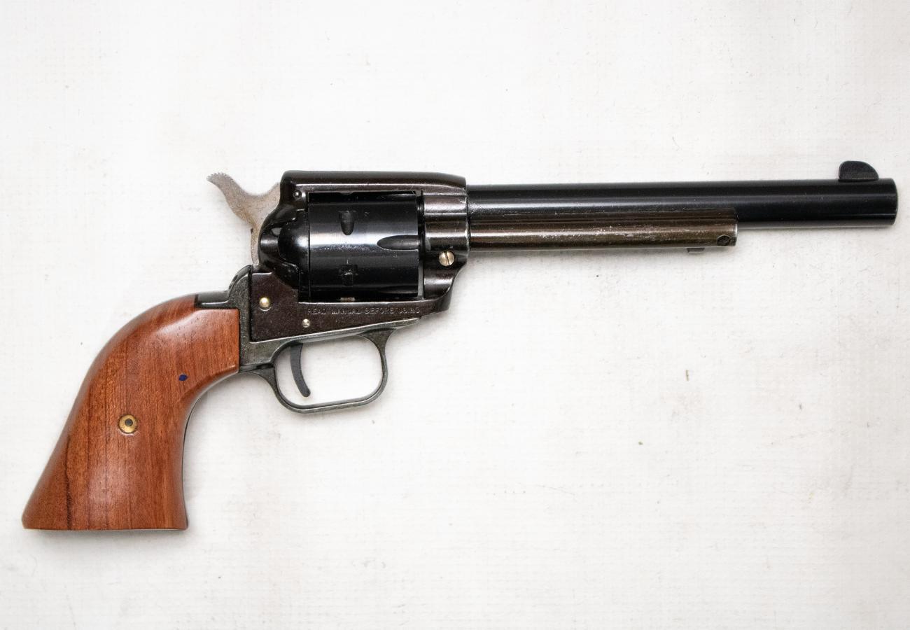 Heritage Rough Rider 22LR Police Trade-In Single-Action Revolver with Wood Grips