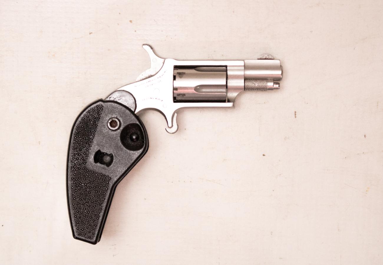 North American Arms NAA-22LR-HG 22LR Police Trade-In Single-Action Revolver with Holster Grip