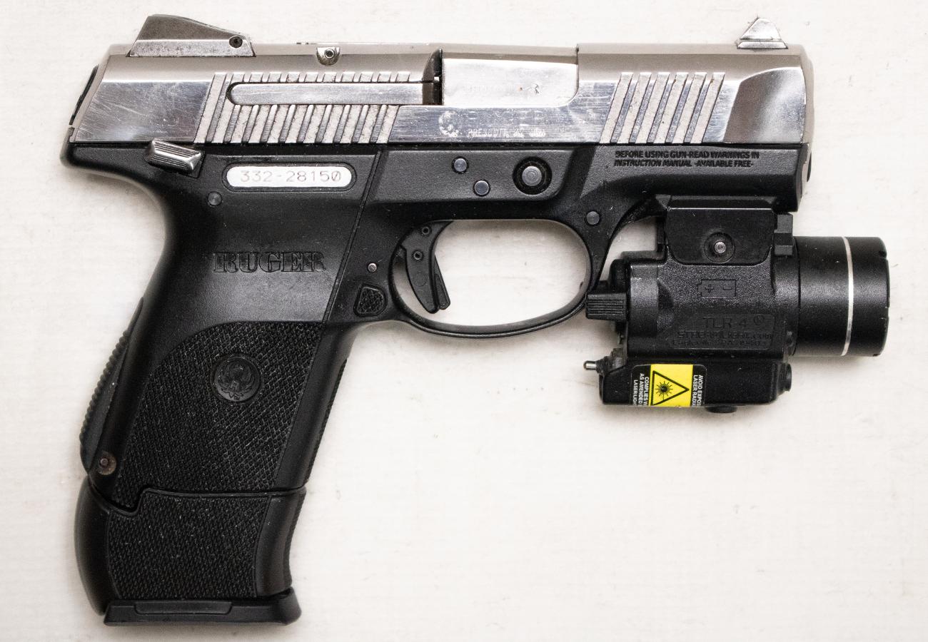 Ruger SR9C 9mm Police Trade-In Semi-Auto Pistol with TLR-4 Weapon Light