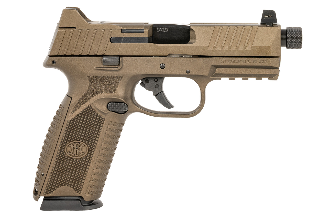 FN FN 509 Tactical 9mm Optic Ready Pistol with Burnt Bronze Cerakote Finish and Five Total Magazines