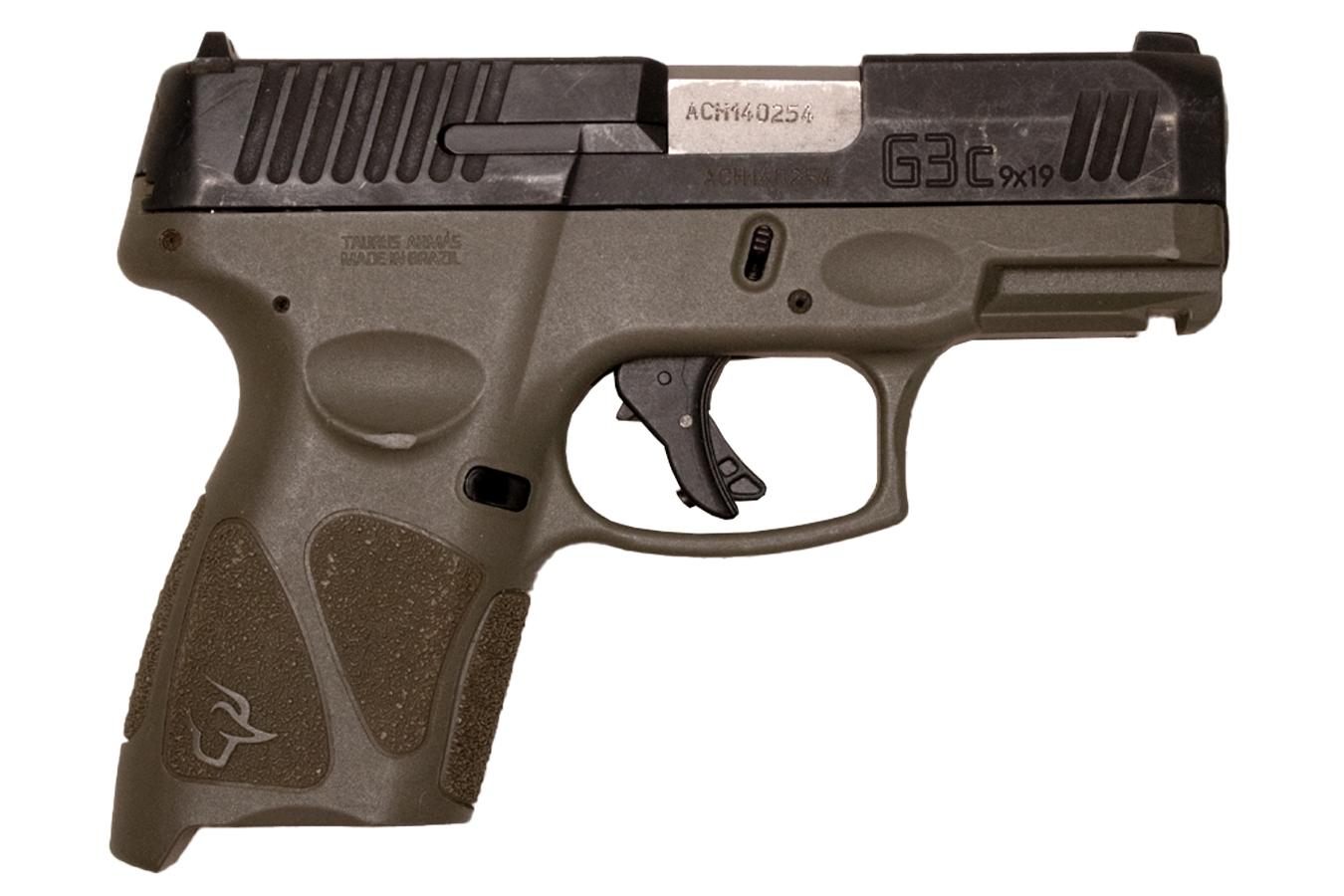 Taurus G3C 9mm Police Trade-In Semi-Auto Pistol with Manual Safety (Magazine Not Included)