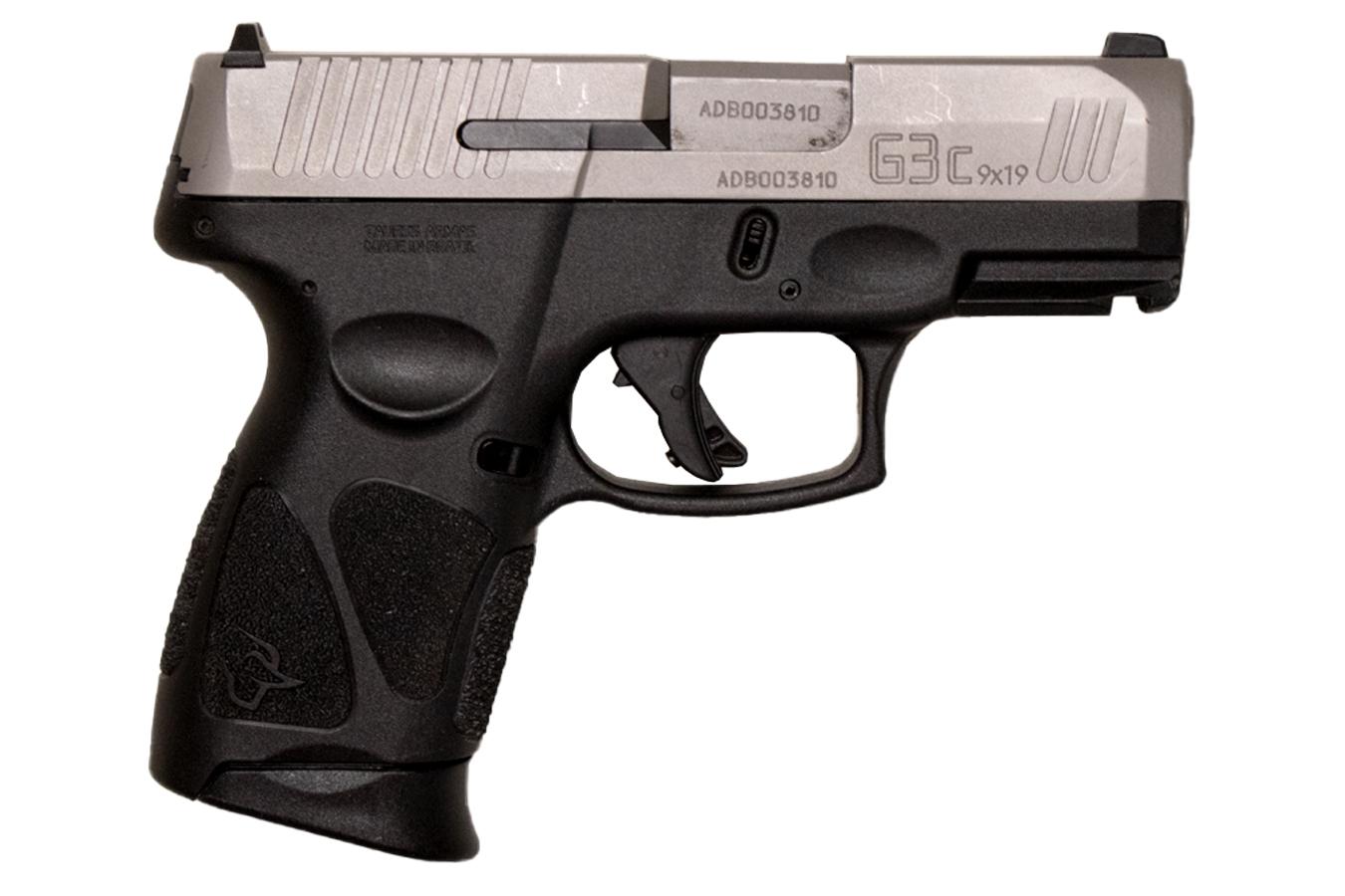 Taurus G3C 9mm Police Trade-In Semi-Auto Pistol with Manual Safety (Magazine Not Included)