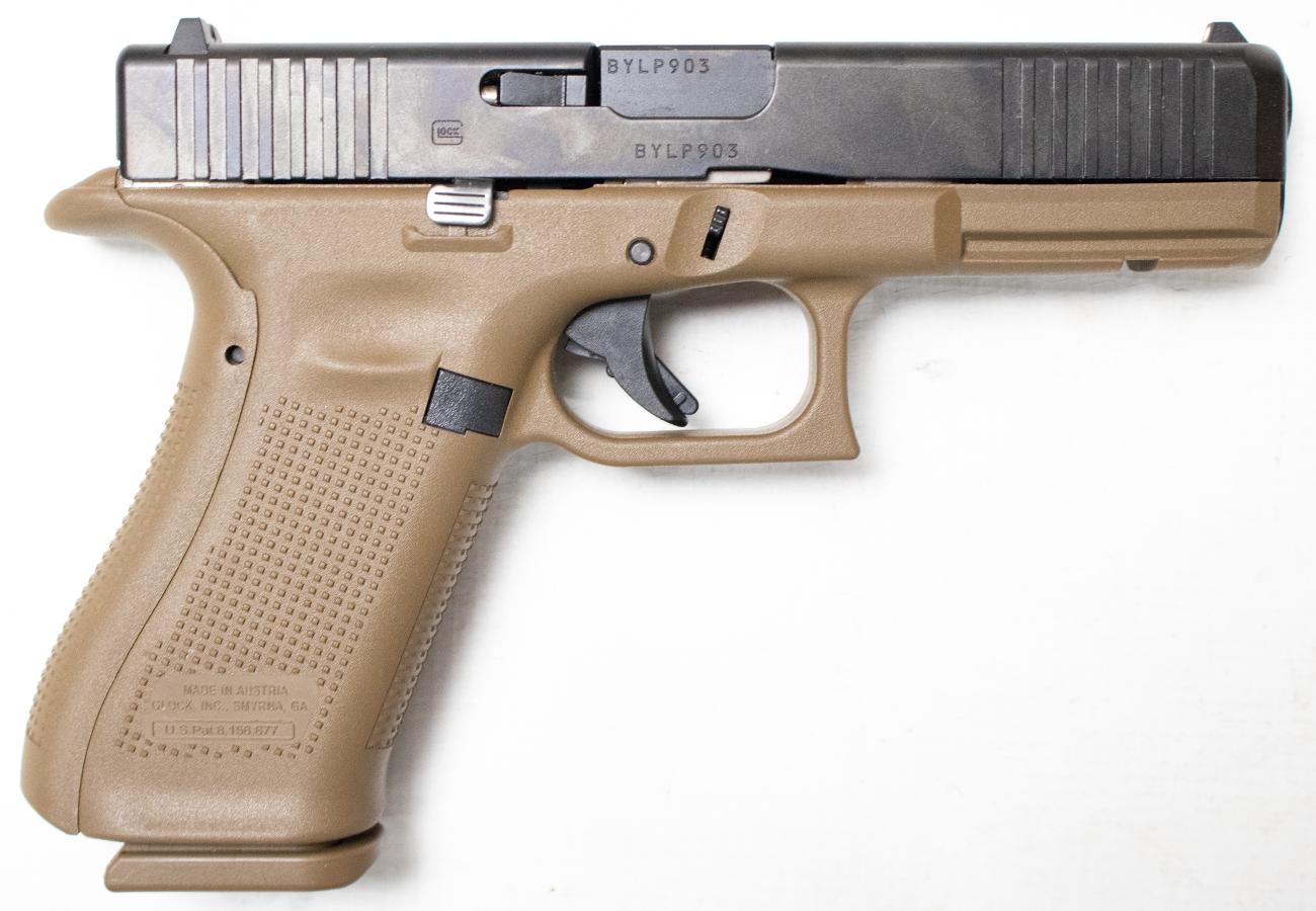 Glock 17 Gen5 9mm Police Trade-In Semi-Auto Pistol with FDE Frame