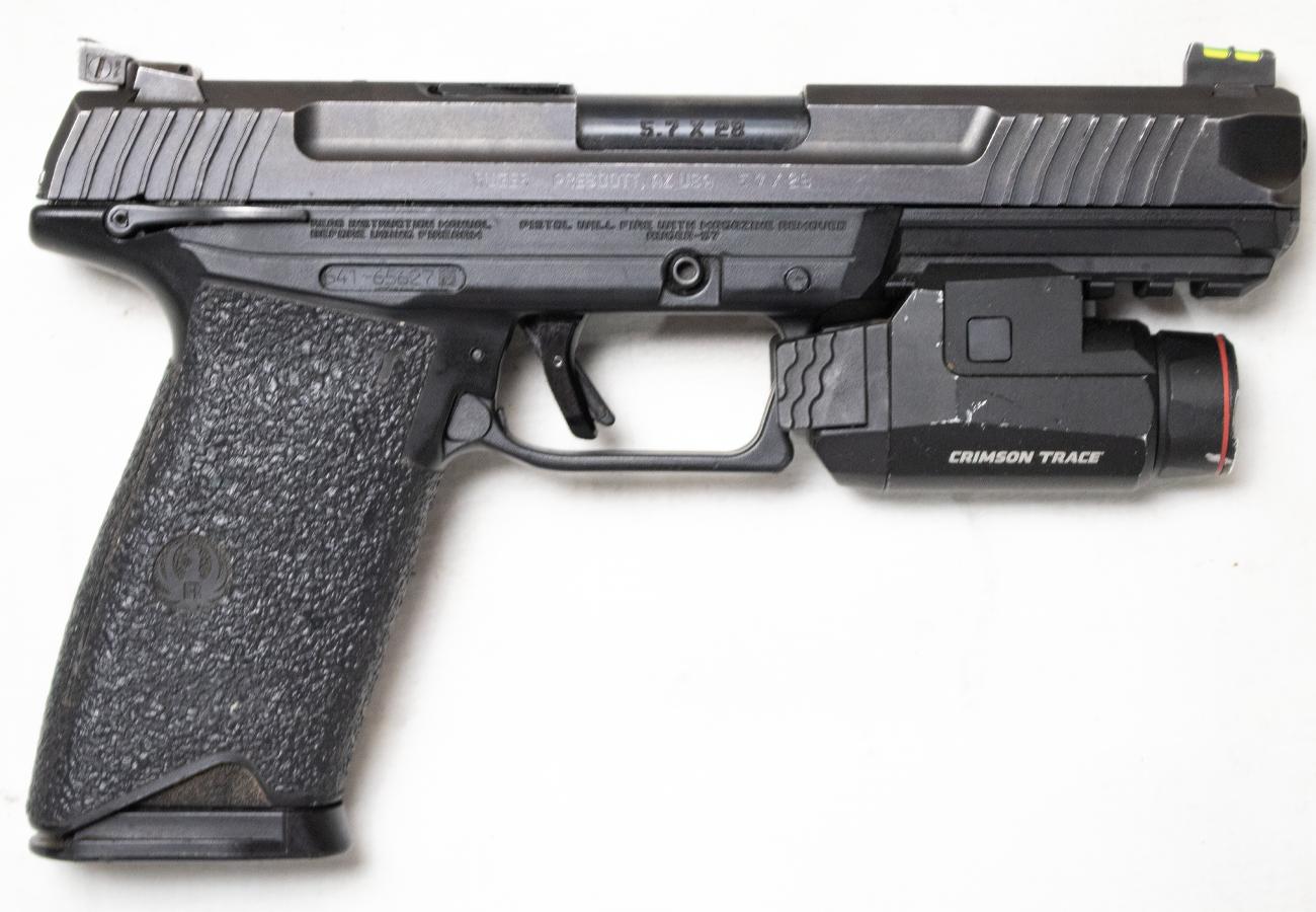 Ruger 57 5.7x28mm Police Trade-In Semi-Auto Pistol with Crimson Trace Weaponlight