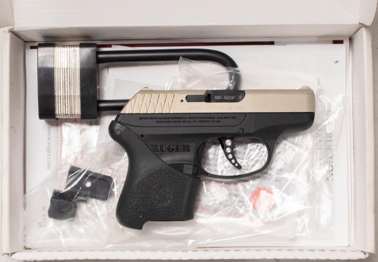 Ruger LCP 380ACP Shimmer Gold Cerakote Police Trade-In Semi-Auto Pistol with OEM Box (Magazine Not Included)