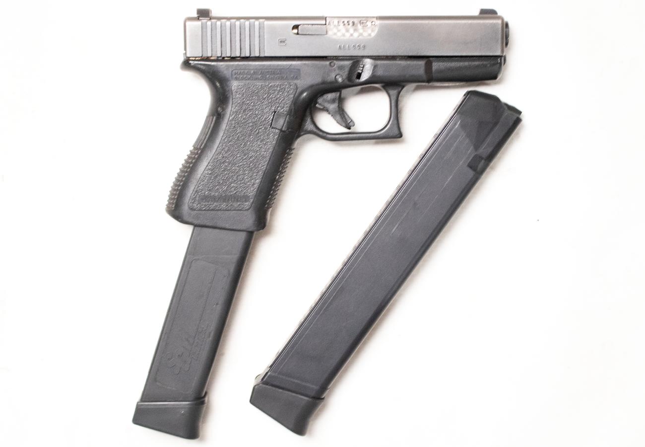 Glock 23 Gen2 40 S&W Police Trade-in Semi-Auto Pistol with Two Extended Magazines