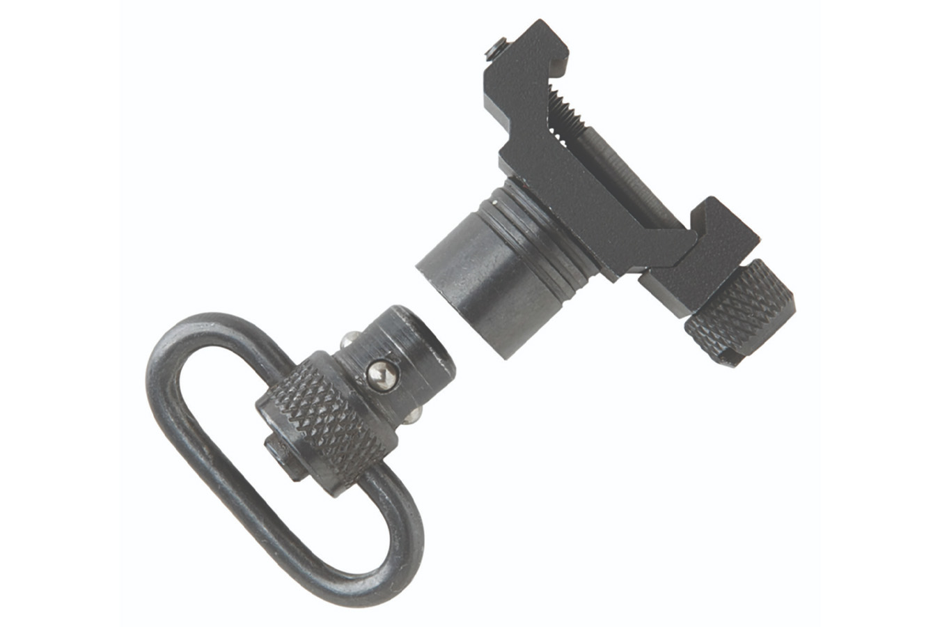 Uncle Mikes  Quick Detach Swivel Set made of Steel with Black Finish