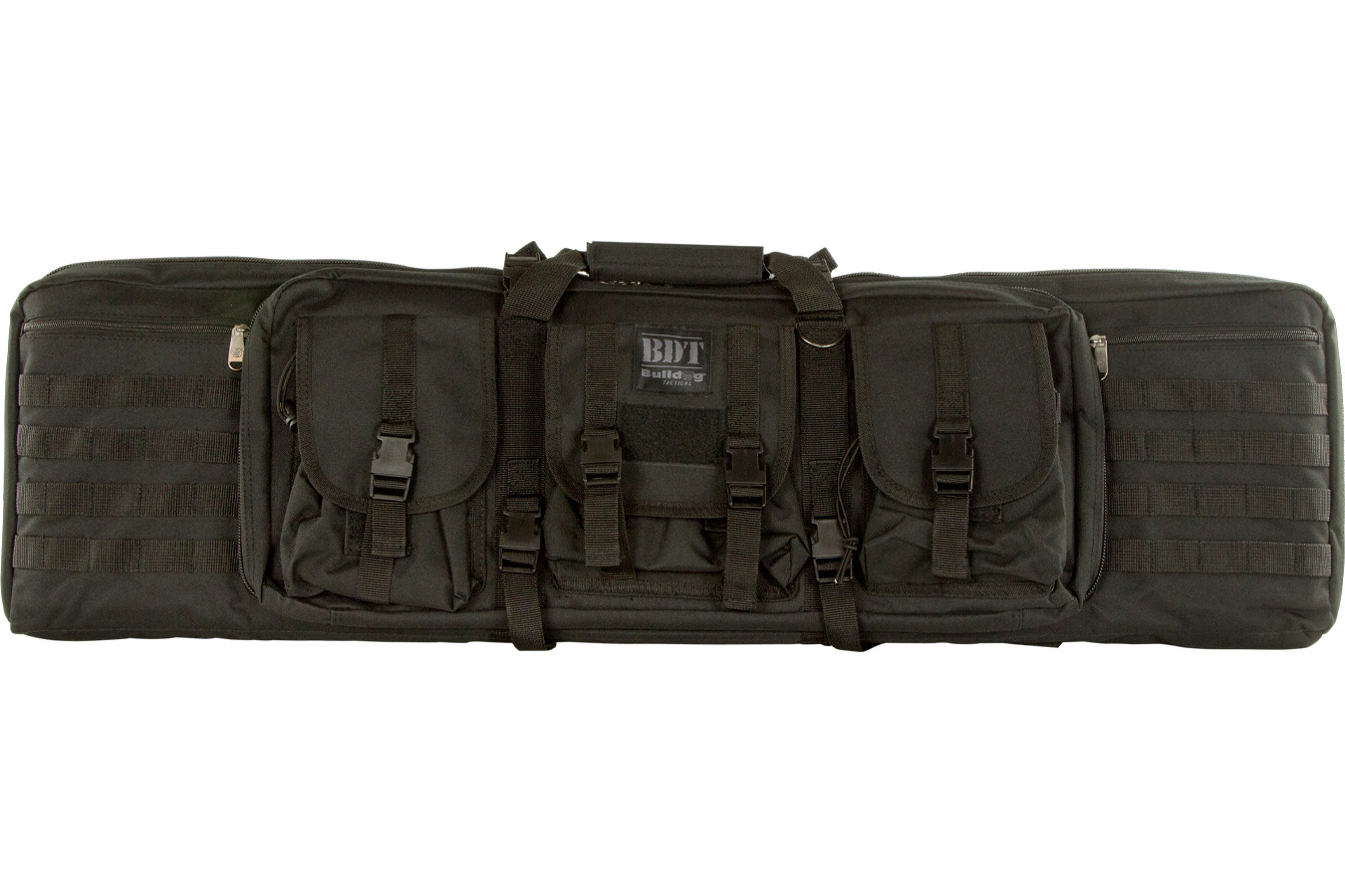 Bulldog BDT Tactical Single Black Nylon, 3 Accessory Pockets, Deluxe Padded Backstraps, Lockable Zippers & Padded